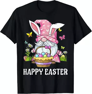 Cute Design Happy Easter Day 2022 - Bunny Gnome Hug Easter Eggs t shirt - Picture 1 of 4