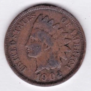 CENTAVO CABEZA INDIA 1902 en BUEN + estado :~ POR FAVOR VEA EL ESCANEO stk u11 - Imagen 1 de 4