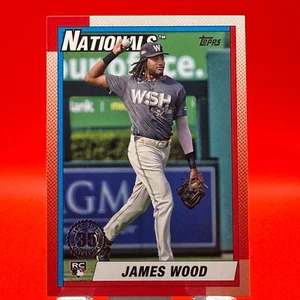 2025 Topps Series 1 - 1990 Topps Baseball James Wood #T90-39 (RC) - Bild 1 von 2