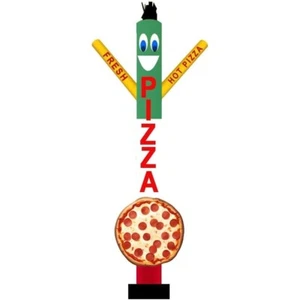 18ft Tall Pizza Air Inflatable Tube Man Dancer with Pizza Sign {Without Blower} - Picture 1 of 3