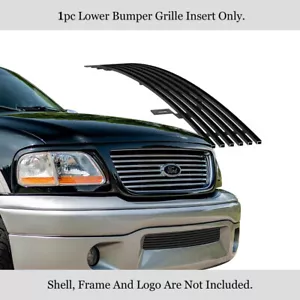 Fits 2001-2003 F-150 Harley Davison Lower Bumper Black Billet Grille Insert - Picture 1 of 7
