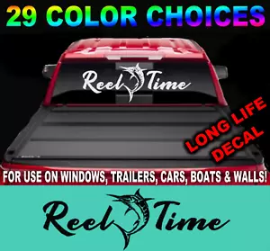 MARLIN DECAL REEL TIME STICKER DEEP SEA FISH FLORIDA -*NOT* SALT LIFE OR BEACH - Picture 1 of 2