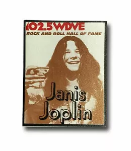 Janis Joplin 102.5 WDVE Rock HOF authentisches Backstage-Foto Konzertpass Echtheitszertifikat - Bild 1 von 3