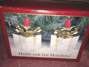 Neu ""Home for the Holidays"" Silberplatte & Messing Kerzenhalter, kostenloser Versand - Bild 1 von 3
