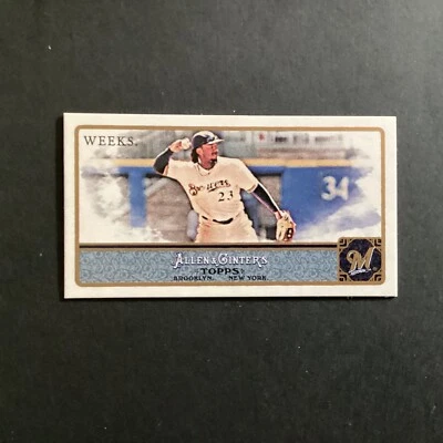 2011 Topps Allen & Ginters Mini Rickie Weeks #288 Ex - Image 1 of 2