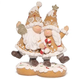 2 PCS Christmas Gingerbread Man Gnomes Decoration - Swedish Tomte Gnomes Figu... - Picture 1 of 7