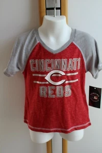 Genuine Merchandise Shirt Top Girl's Girl Size 4-5 NWT NEW Cincinnati Reds MLB - Picture 1 of 3
