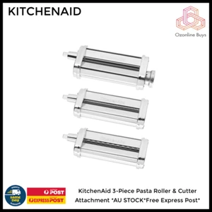 KitchenAid 3-Piece Pasta Roller & Cutter Attachment *AU STOCK*Free Express Post* - Picture 1 of 1