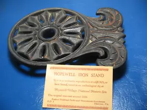 Vintage 1960/70's Hopewell Cast Iron Stand Trivet/Warmer with info card Used - Picture 1 of 6