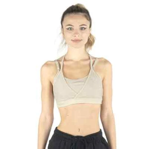 Nike Dri-Fit Indy Icon Clash Strappy Sports Bra, Ivory, Small - Picture 1 of 3