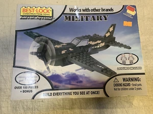 Best-lock construction toys war-plane with two figures 100+pcs with extra - Picture 1 of 3