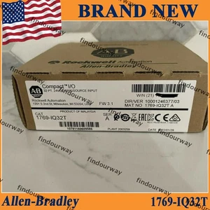 1PC New NEW AB 1769-IQ32T Compact I/O 32Pt 24VDC Input Module 1769IQ32T - Picture 1 of 11