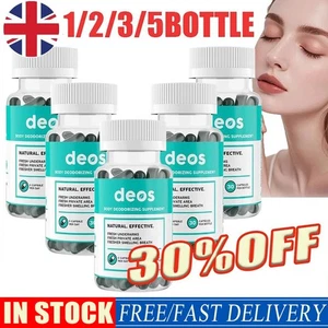 1-5x DEOS Internal Deodorant Supplement - Ganzkörper Deodorizer - (30 Kapseln) - Bild 1 von 9