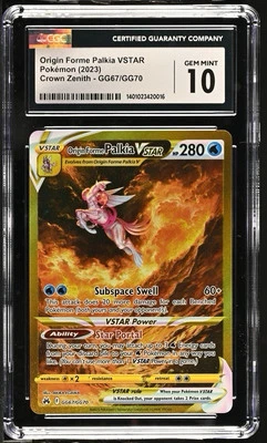 CGC 10. Origin Forme Palkia VSTAR GG67/GG70 Crown Zenith: Galarian Gallery - Image 1 of 2