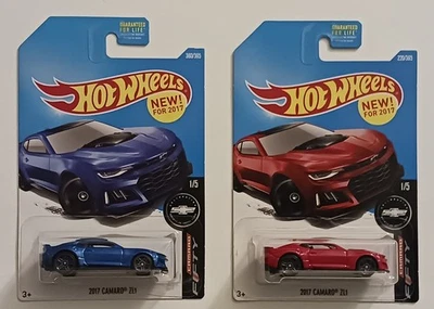 Lote de 2 Camaro Fifty 2017 Hot Wheels nuevos modelos Camaro ZL1 # 1/5  Foto 1 de 4