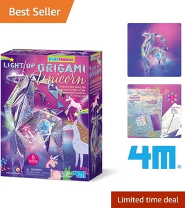 Luminous Origami Unicorn Toy with Craft Book - Enhance Imagination & Creativity - Picture 1 of 6