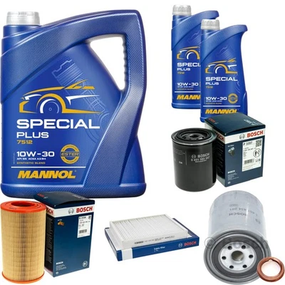 Bosch Inspection Set 7L mannol Special Plus 10W-30 pour Van de Nissan Terrano II - Photo 1/4