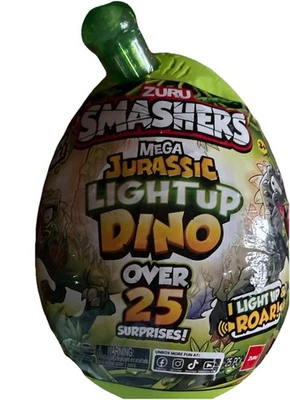 Huevo coleccionable ZURU Smashers Mega Jurassic Light Up T-REX Dino (25+ sorpresas) Foto 1 de 3