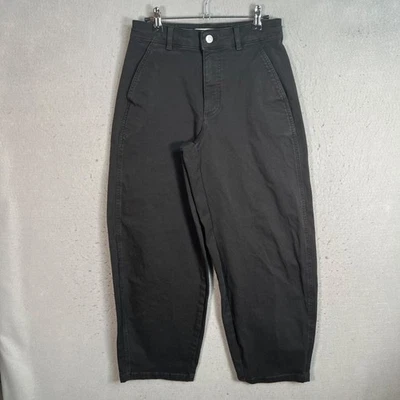 Everlane Womens Size 2 R Black Wide Leg Pants Organic Cotton Blend - Image 1 of 4