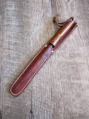 Vintage KERSHAW Knife Sharpener  Sharpening Rod with Original Leather Sheath - Image 1 of 4