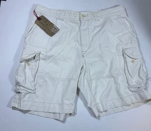 Pantalones Cortos De Colección Años 90 Nuevos con Etiquetas Polo Ralph Lauren Gellar Fatiga Para Hombres Talla 42 Blanco Carga - Imagen 1 de 11