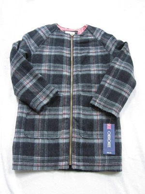 CHEROKEE GIRLS PLAID COAT SZ L 10/12 NWT - Image 1 of 4