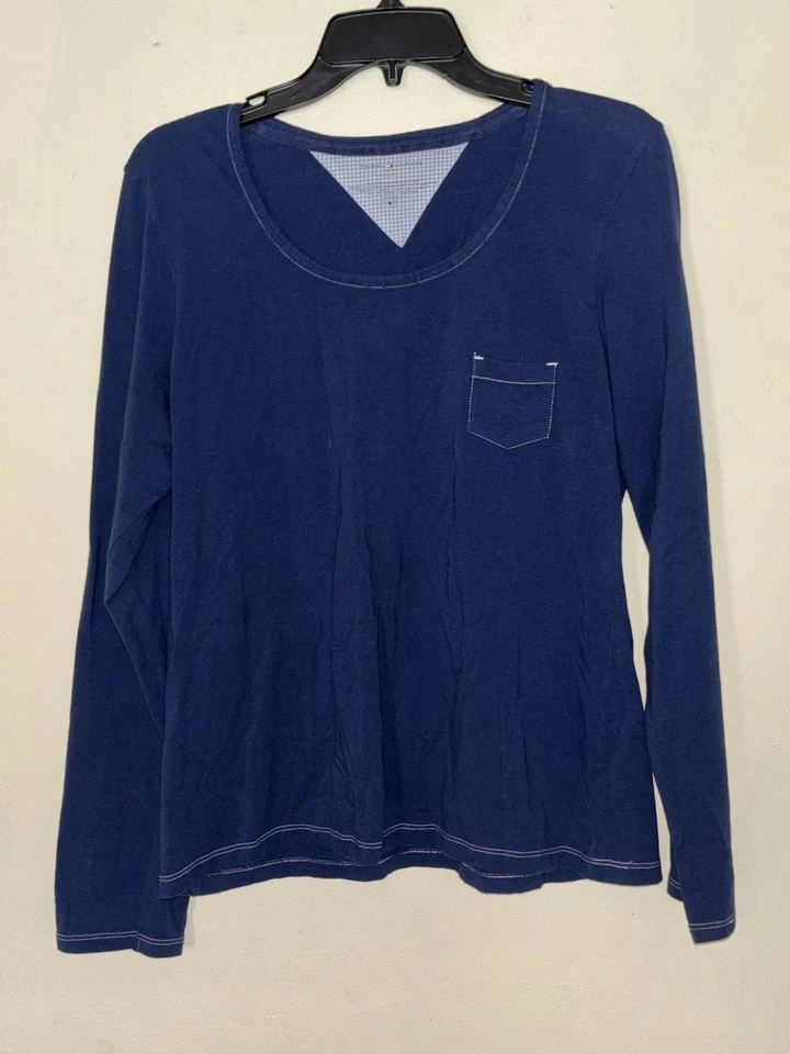 Prendas para dormir Tommy Hilfiger azul marino manga larga para mujer talla grande algodón para mujer’s Foto 1 de 3