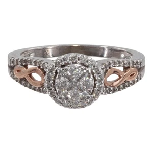 10 Karat bicolor Diamant Verlobungsring (PZ1004139) - Bild 1 von 7