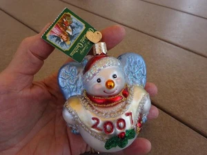 Old World Christmas 2007 Snow Angel Ornament w Tag - Picture 1 of 4