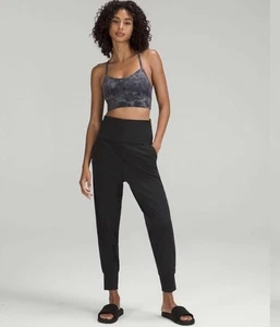 Lululemon Align jogger vita a costine super alta nero donna taglia 6 - Foto 1 di 8