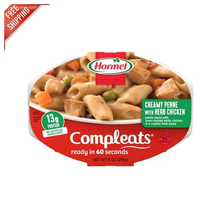 Ready in 60 Seconds: Italian Chicken & Penne Pasta, 9oz Microwave Trays, 6-Pack