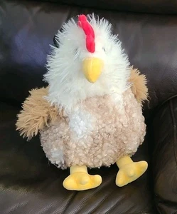 Cute Standing Rooster Chicken Plush Stuffed Animal Toy Easter 13" Tall - Picture 1 of 1