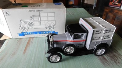 Vintage Spec-Cast Ford Model A Pickup, 1:25 Scale, Lockable Coin Bank, NIB - Image 1 of 3