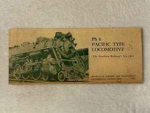 The Southern Railway Nº 1401 PS 4 Locomotora Tipo Pacífico Diagrama Folleto Tren - Imagen 1 de 4
