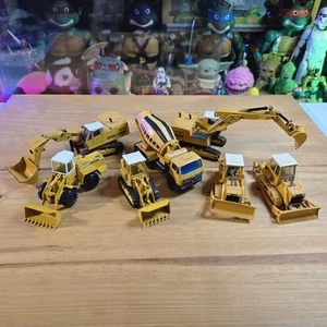 Liebherr Diecast Construction Vehicle Model Lot Of 7 Excavator Cement Bulldozer  - Picture 1 of 12