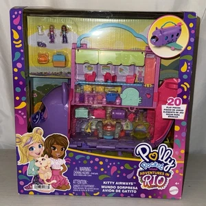 Polly Pocket Kitty Airways Abenteuer in Rio Spielset mit 2 Mikropuppen und Haustier - Bild 1 von 13
