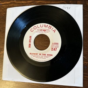 BOB DYLAN PROMO Don’t Think Twice / Blowin In The Wind WHITE LABEL WLP Columbia - Imagen 1 de 24