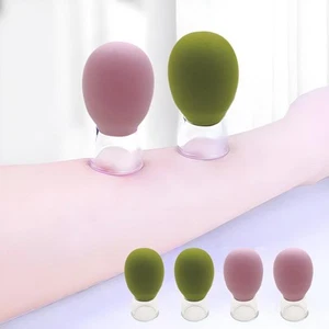 4x Massage Cupping Cups Facial Cupping Set Vacuum Suction for Bodyworker Women - Picture 1 of 6