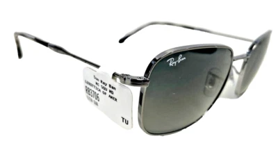 RAY-BAN RB3706 004/71 POLISHED SILVER BLUE  SUNGLASSES 57/20/145 - Image 1 of 4