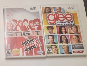 Nintendo Wii Disney Sing It High School Musical 3 Senior Year & Glee Karaoke Rev - Picture 1 of 12
