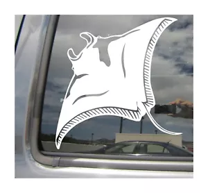 Manta Ray Deivilfish Auto Laptop Stoßstange Fenster Vinyl Aufkleber Aufkleber 01268 - Bild 1 von 2