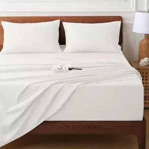 Extra Deep Pocket Queen Sheet Sets Fits 18"-24" in Deep Mattress -100% Cotton... - Picture 1 of 8
