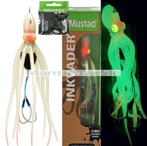 NUEVO Señuelo Mustad Octopus Ink Vader Jig Sea Glow Trolling 6oz 10oz Tabletas Recarga - Imagen 1 de 1