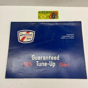 1975 VINTAGE GARANTIERTE TEILE CO TUNE UP CHART ZÜNDVERGASER - Bild 1 von 3