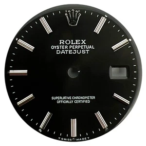 Genuine Rolex Oyster Perpetual Datejust 36mm Dial Black & Steel 16200 16234 - Picture 1 of 4