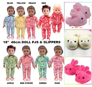 UK Seller 16"-18" DOLL clothes £12 Slippers & PJs. Our Generation Baby Born Boy - Picture 1 of 20