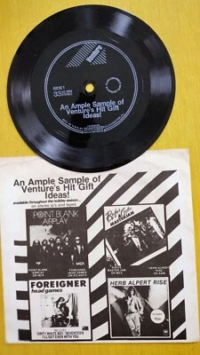 An Ample Sample of Venture's Hit Gift Idea's ! 6" Flexi Disc 1979 Plays EX/VG + Foto 1 de 4