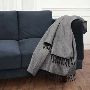 Solino Home 100% Pure Linen Throw Blanket Summer and Wedding Decor - Picture 1 of 6
