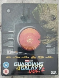 Guardians of the Galaxy Vol 2 3D + 2D Blu-ray Steelbook Zavvi Region-Free UK NEW - Picture 1 of 4