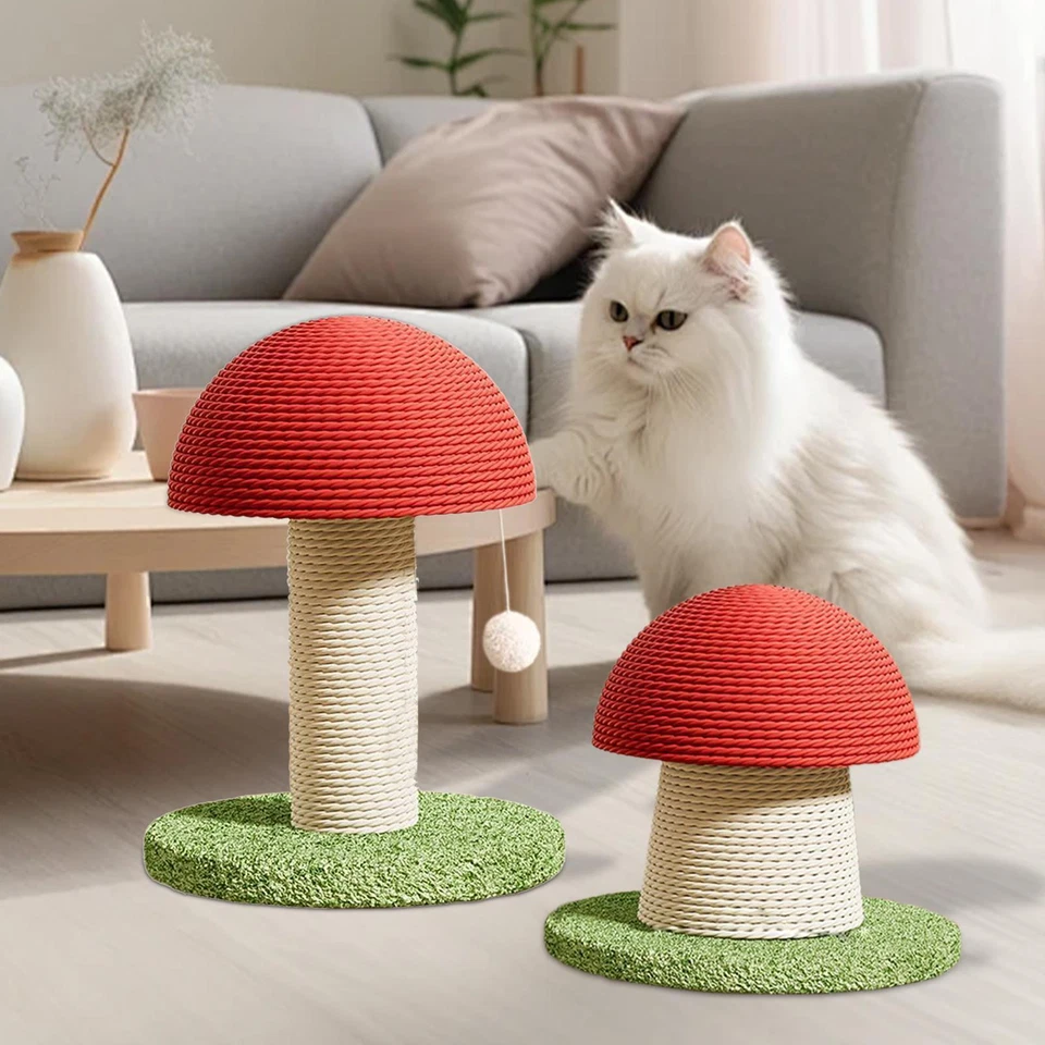 Cat Scratching Posts Mushroom Shaped Cat Toy for Grinding Claw Outdoor - Image 1 of 1